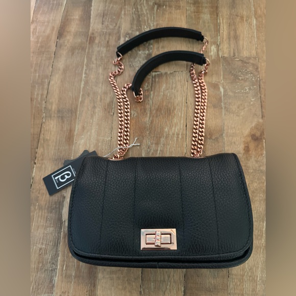 Black caviar leather rose gold hardware single flap designer bag by Virsa bag - Picture 4 of 10